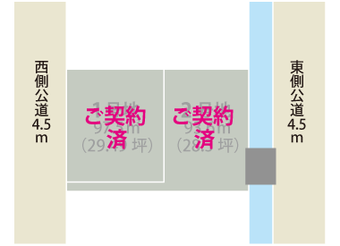 朝日町区画図2区画パターン